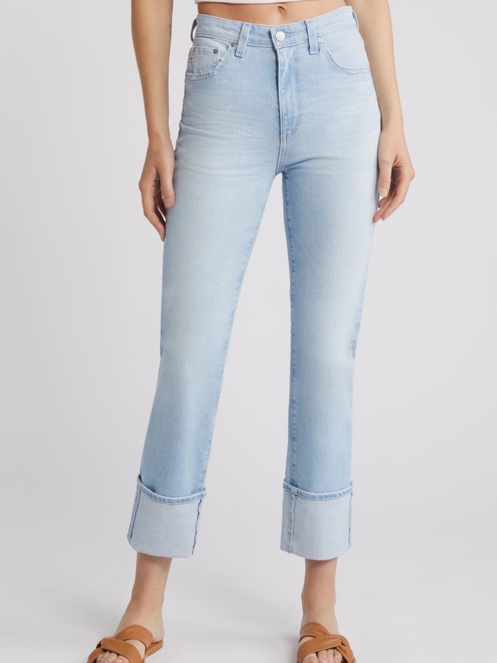 AG Saige Ankle Straight Leg Jeans (24 years sunkissed)